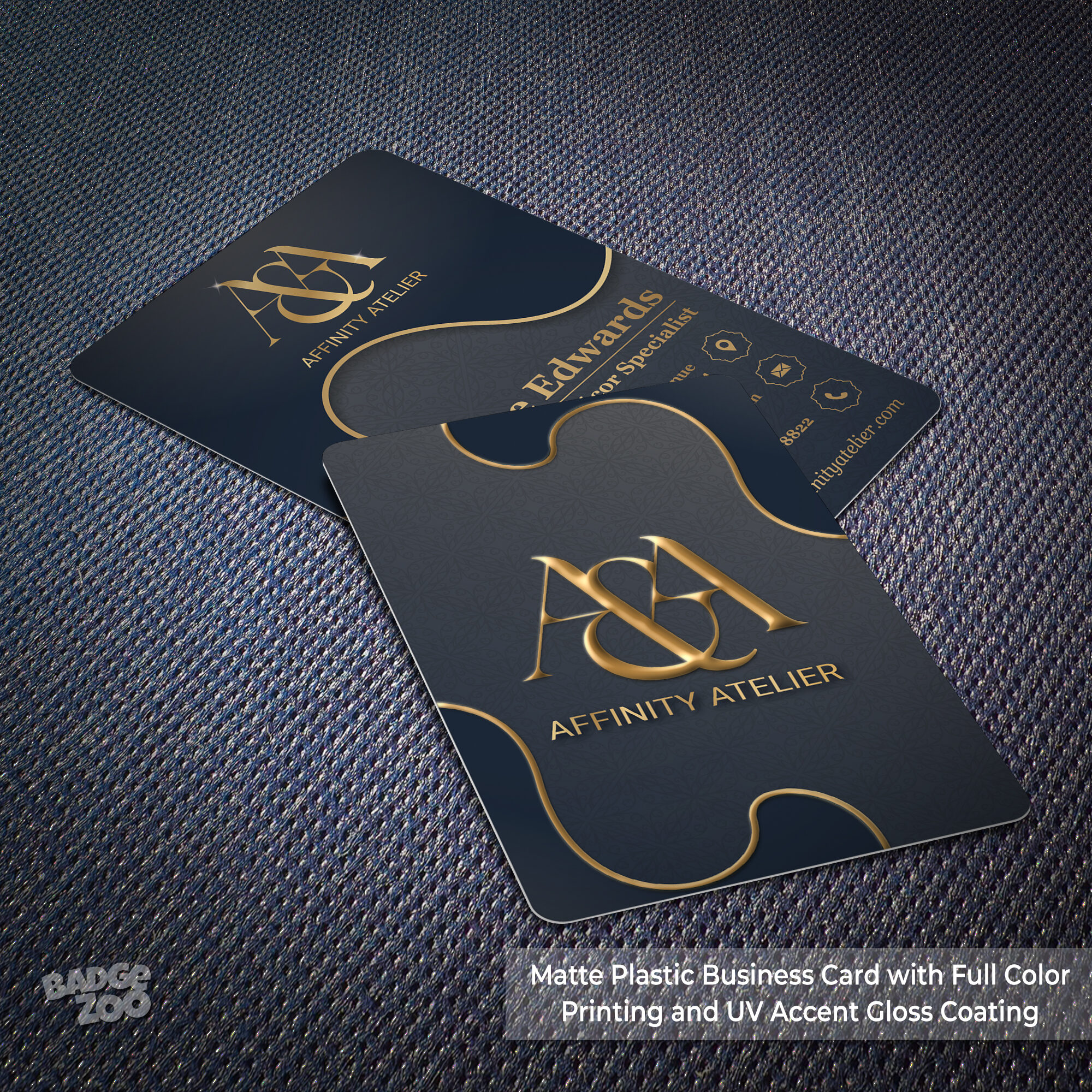 Matte Business Plastic Cards - ID Card Size