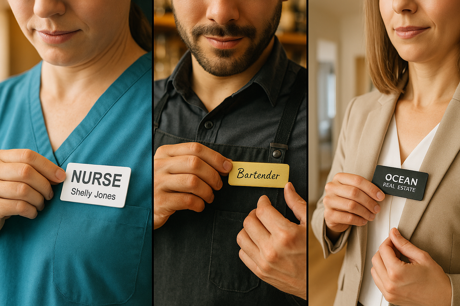 Nurses. Bartenders. Realtors. Who Really Needs a Name Tag?