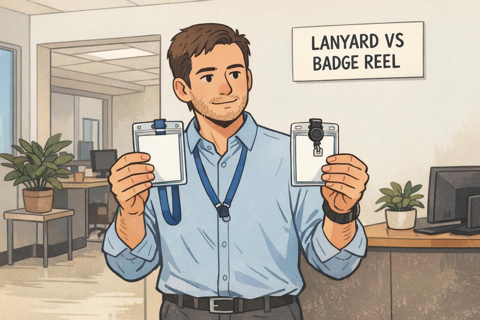 Lanyard vs Badge Reel: Choosing the Right Attachment for Comfort, Visibility, and Access