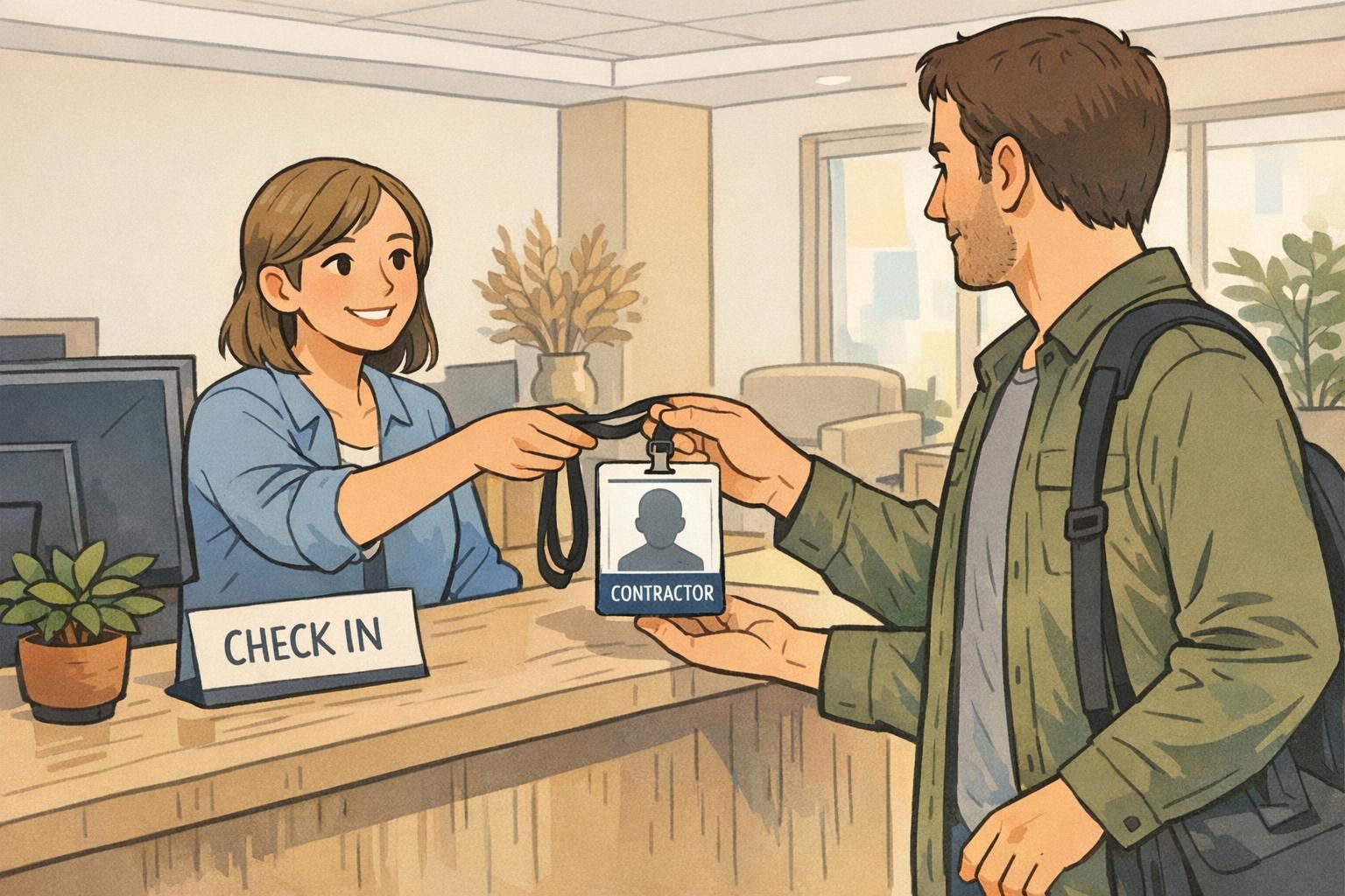 Contractor ID Badge vs Employee Badges: Labeling Without Confusion