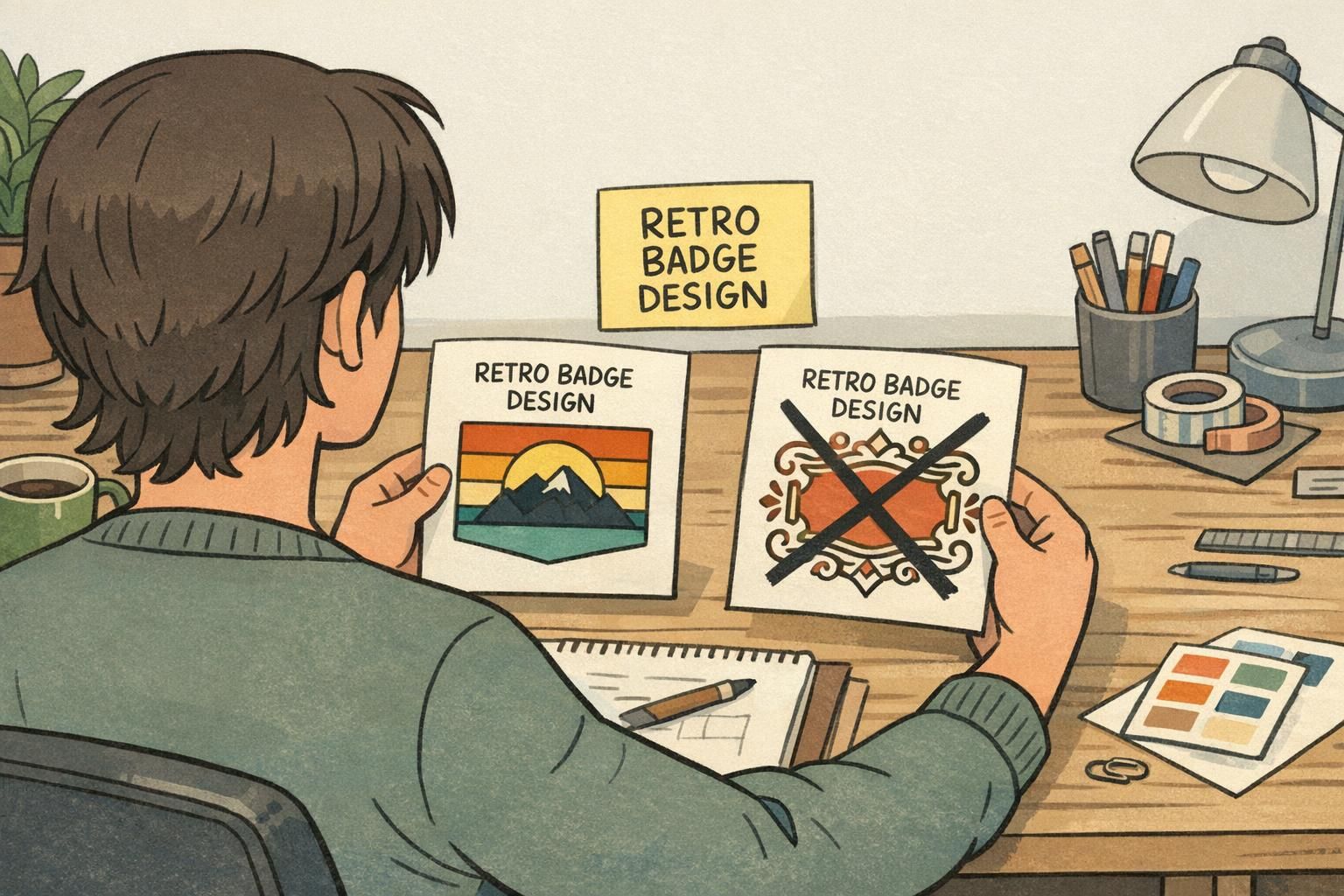 Retro Badge Design: Vintage Looks With Modern Readability