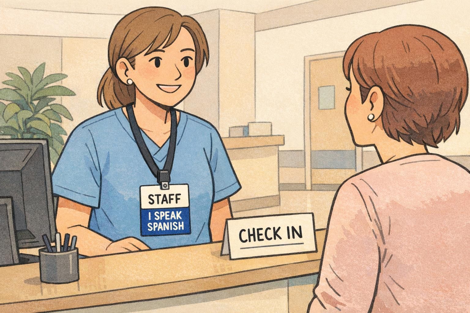 Language Badge Card “I Speak” Badge Buddies: Helping Patients and Customers Fast