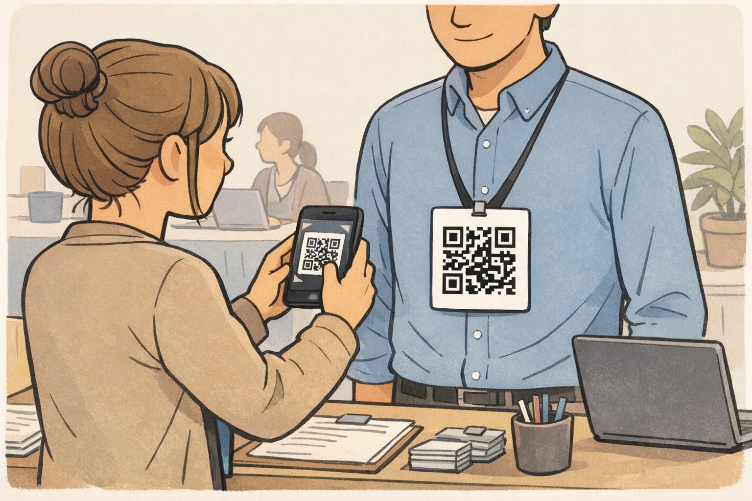 QR code badge Sizing and Placement That Scans