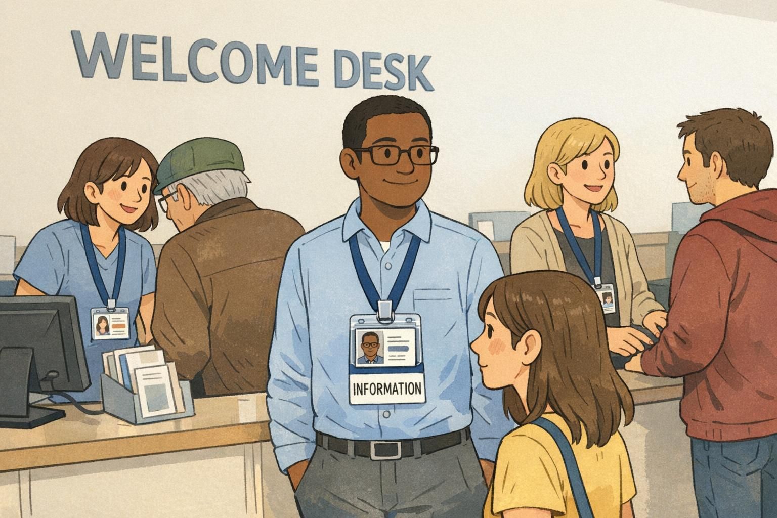 Large Workplace IDs in Big Facilities: Helping People Navigate Who’s Who
