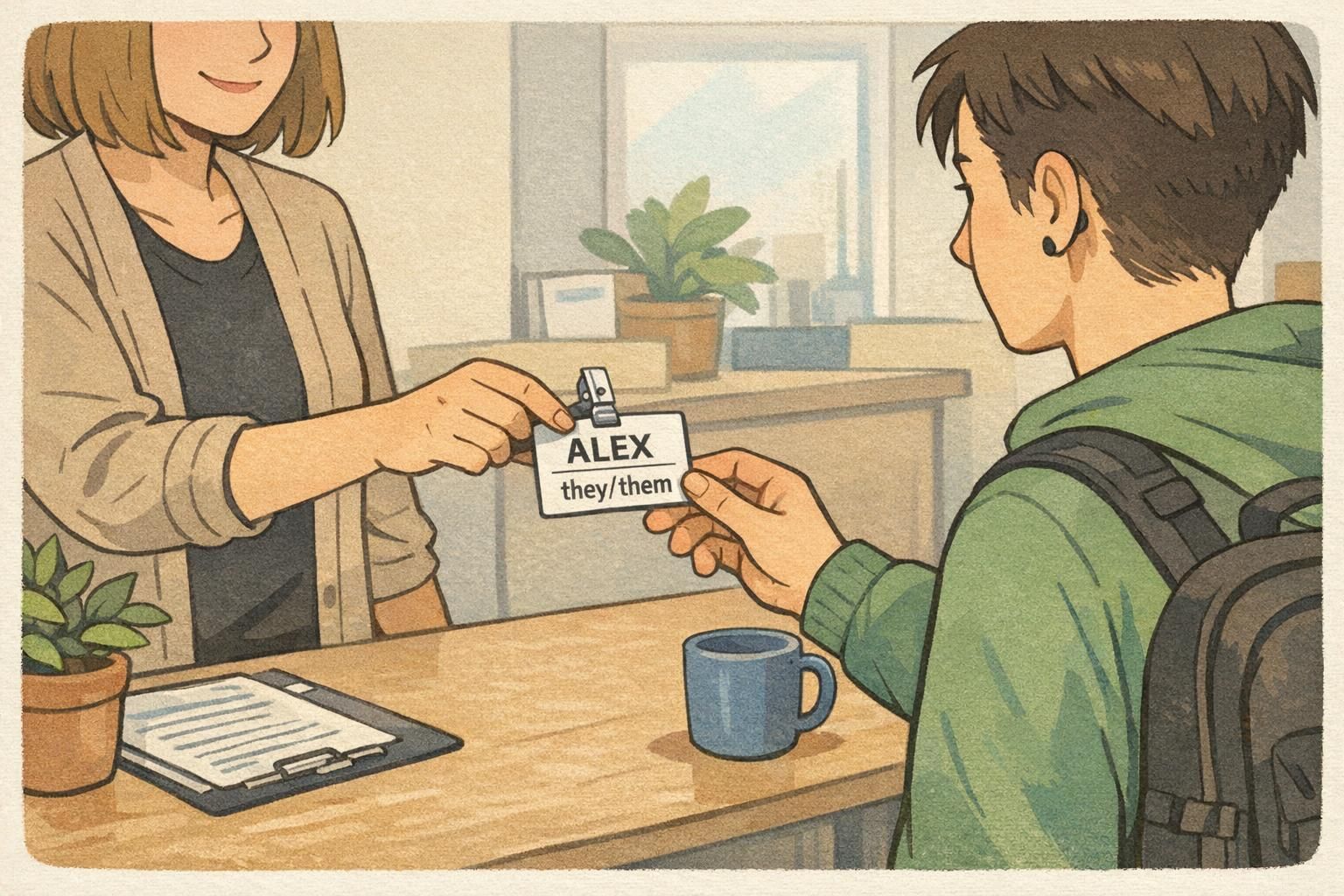Preferred Name Badge and Pronouns: Building Respectful Practices at Work and in Healthcare