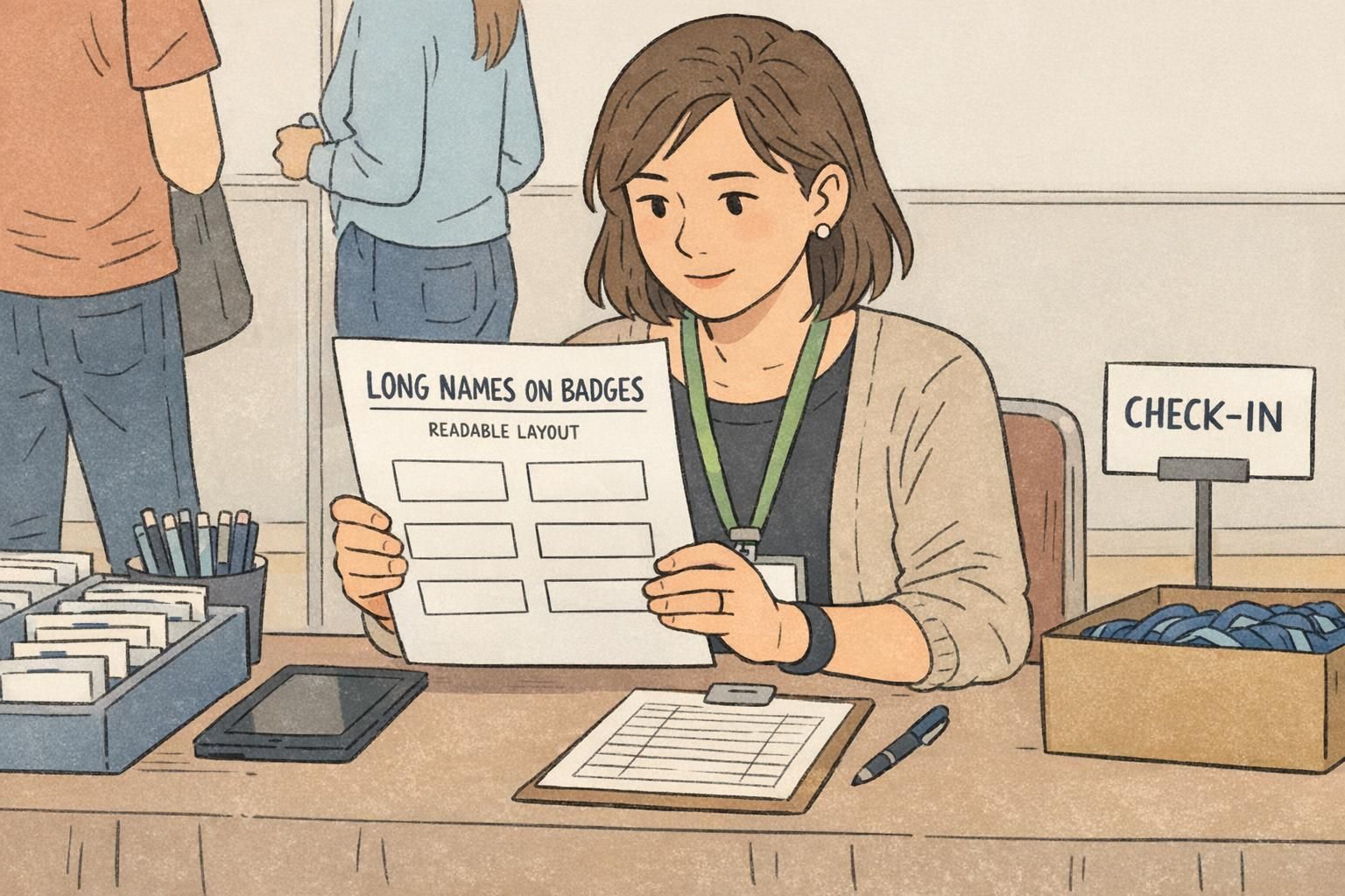 Long Names on Badges: Designing for Readability Without Tiny Fonts