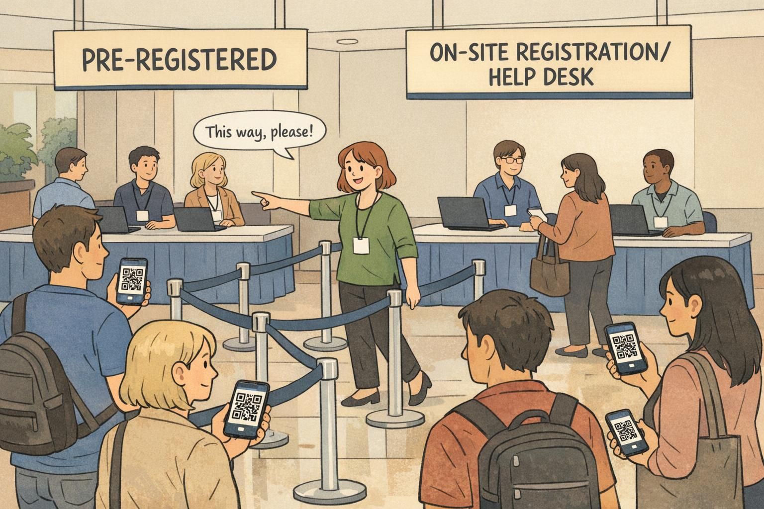 Event Check In Table Setup: A Layout That Prevents Lines