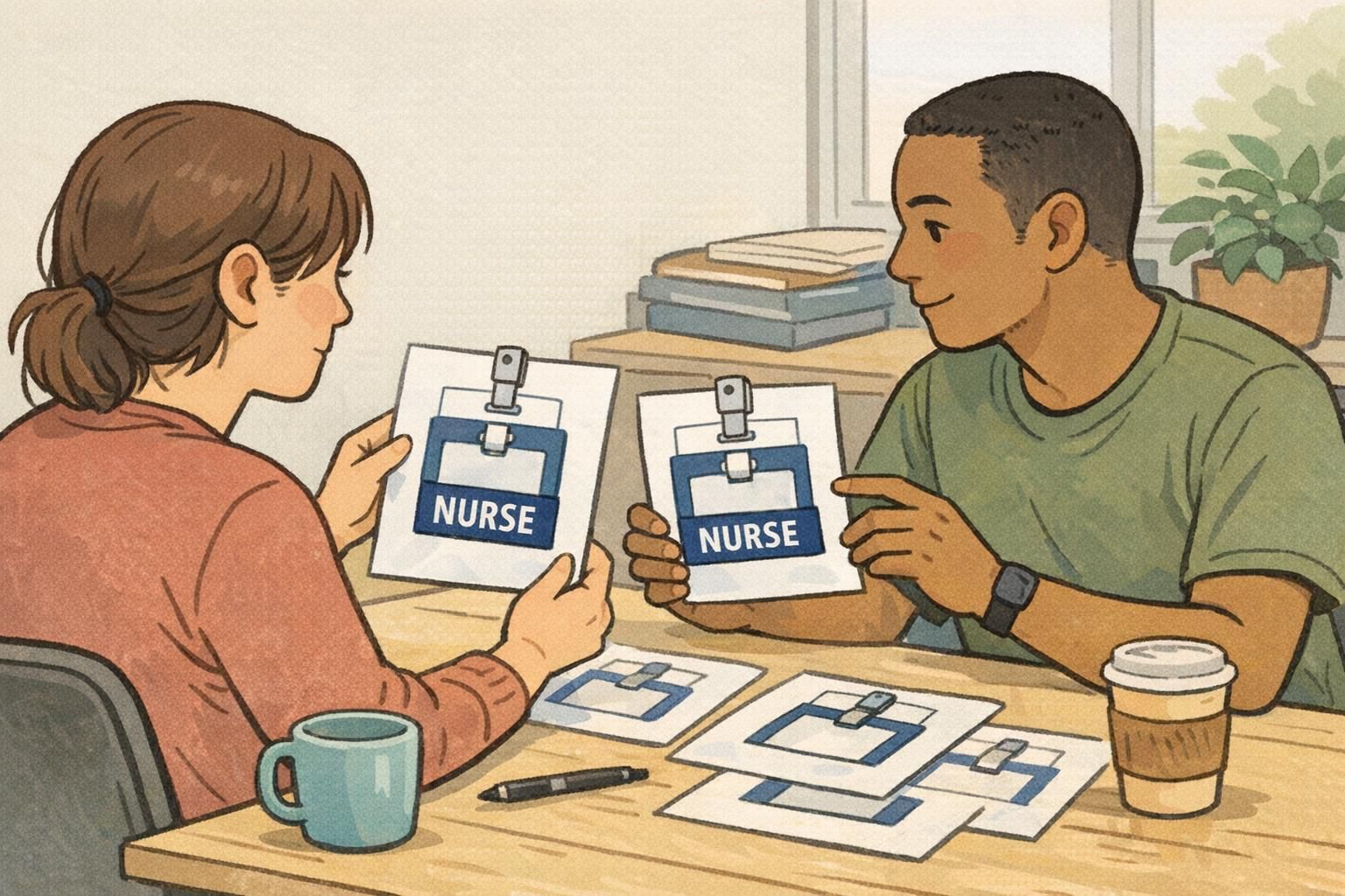 Badge buddy design: Layout Rules for Fast Role Recognition